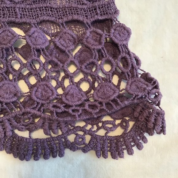 MAURICES Floral Crochet Boho Hippie  Tank Top - Picture 5 of 6